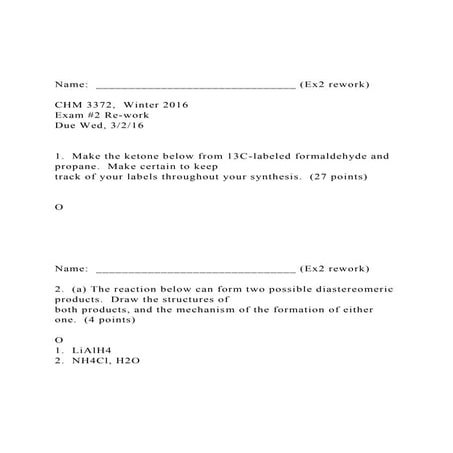 Name  _______________________________ (Ex2 rework) CHM 33.docx