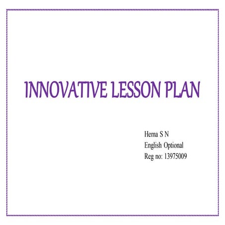 self designed lesson plan | DOCX