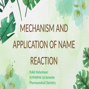NAME REACTION ADVANCE ORGANIC CHEMISTRY M.PHARMA CHEMISTRY.pptx