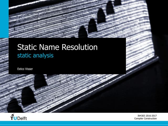 Static name resolution