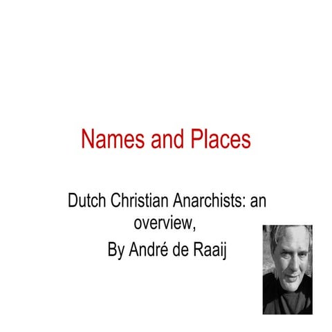 Names And Places Dutch Ca1