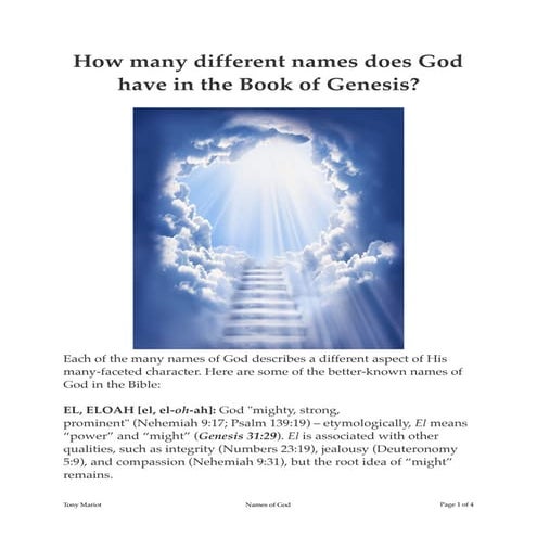 Names of God | PDF