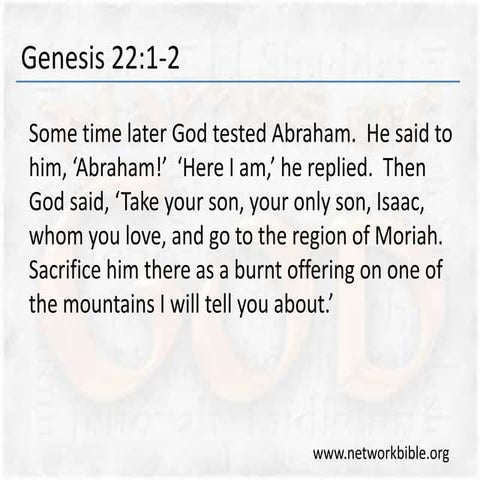 Names of God part 4 (Yahweh Yireh)