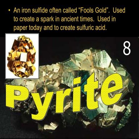 Name that Mineral Quiz, Earth Science Lesson PowerPoint, Geology, Minerals