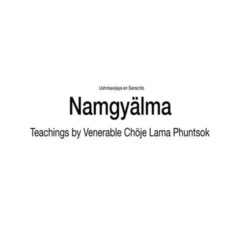 Namgyalma in english