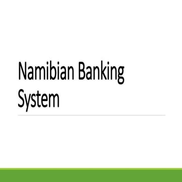 Namibian banking system