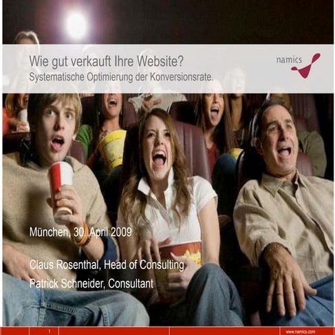 Wie gut verkauft Ihre Website? – Systematische Optimierung der Konversionsrate.