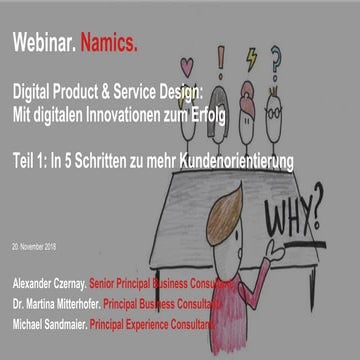  Namics Webinarserie Digital Product & Service Design Teil 1: In 5 Schritte zu mehr Kundenorientierung