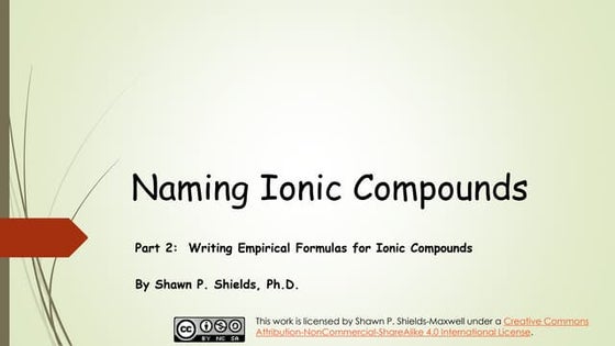 10 30 What Do Ionic Compounds Look Like | PPT