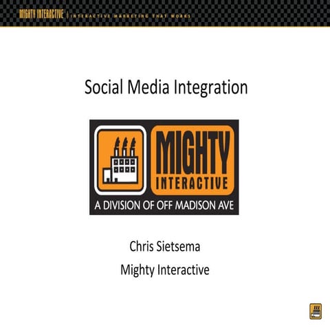 Integrating Social Media