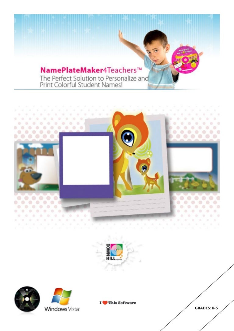 Nameplate Maker 4 Teachers