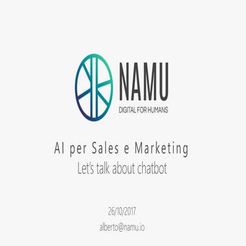 L'AI per Sales & Marketing B2B