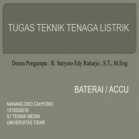 Nanang eko cahyono tugas teknik tenaga listrik