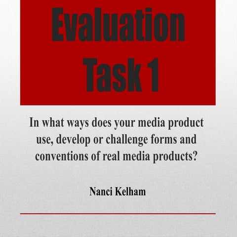Nanci evaulation task 1