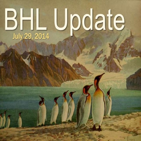 BHL Update at the Encyclopedia of Life Executive Committee Meeting 2014