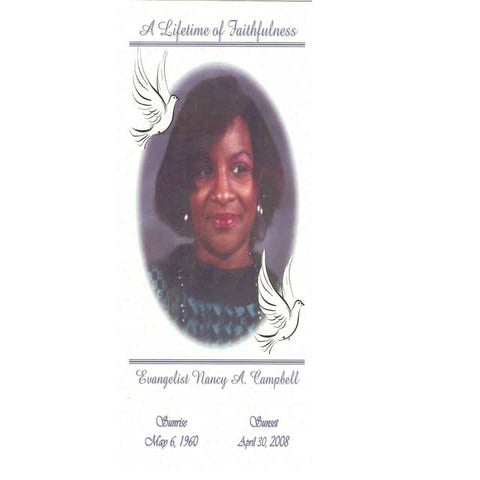 Nancy's celebration of life