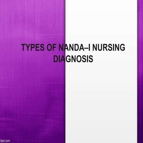  Types of NANDA-I Nursing Diagnosis