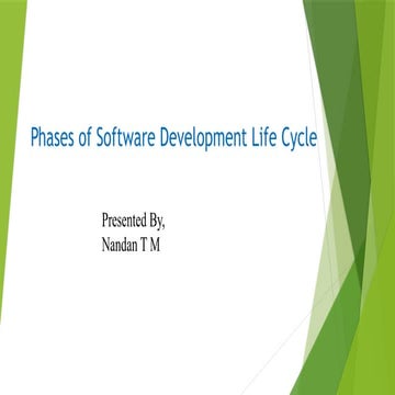 Nandan T M SDLC Phases and roles pptNaan