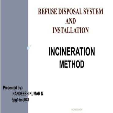  ppt on refuse disposal system and installation