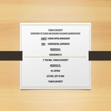 Nanjegowda ns ^j compensation and components