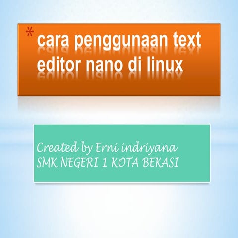teks editor nano