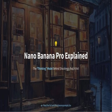 Nano Banana Pro Explained: The Secret Model Behind Shockingly Real AI Art