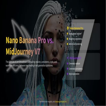 Nano Banana Pro vs. MidJourney V7: The Ultimate AI Art Showdown