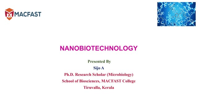 Nanobiotechnology (Exam Point of View).pptx