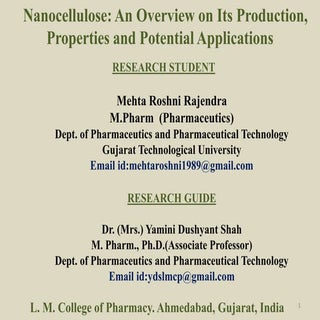 Nano cellulose roshni