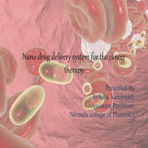 Nano drug delivery system for the cancer therapy | PPTX