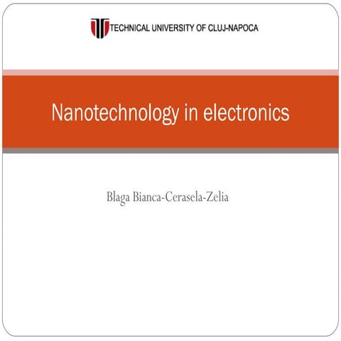 Nanoelectronics