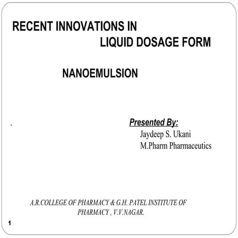 Nanoemulsion 