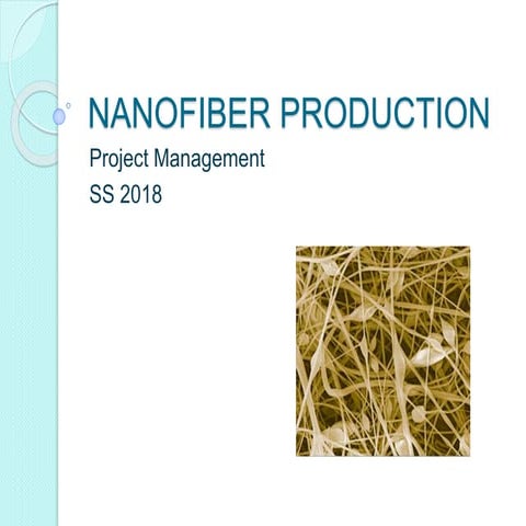 Nanofiber production
