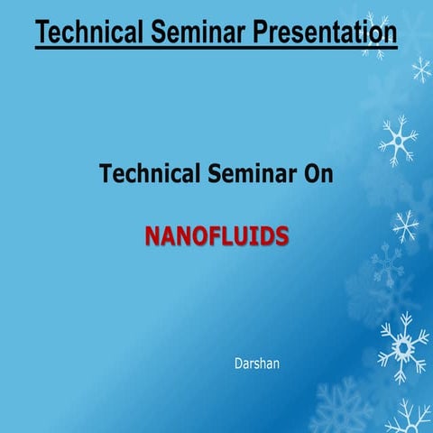 Nanofluids PPT 