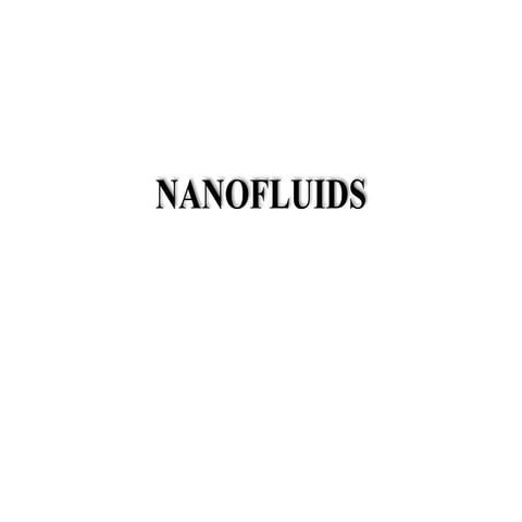 Nanofluids seminar[1]