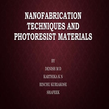 Nanolithography
