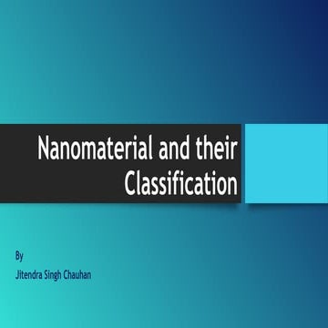 Nanomaterial and their Classification ppt.pptx