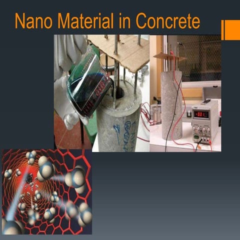Nano materials in concrete