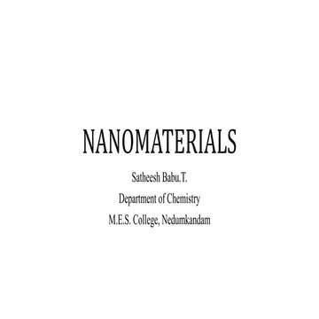 Nanomaterials
