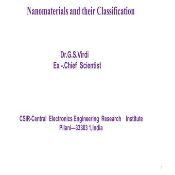 “Nanomaterials and Their Classification: A Fundamental Introduction”
