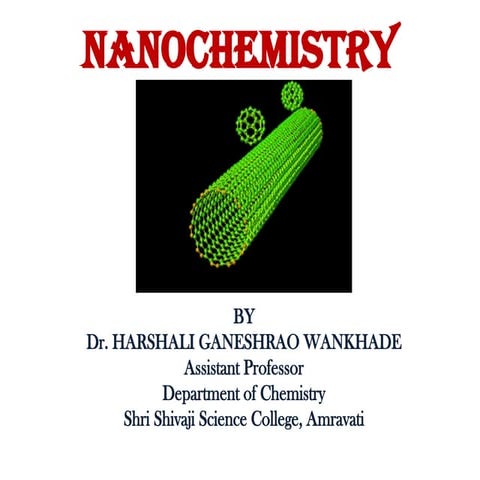 Nanomaterials - Classification & Synthesis pptx