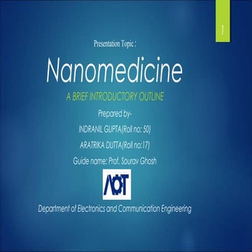 Nanomedicine