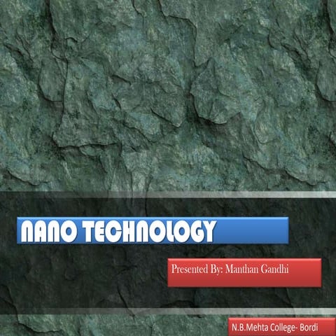 Nanotechnology
