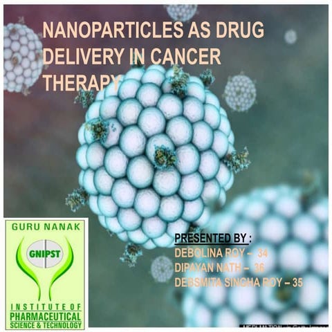 Nanoparticles drug delivery in cancer therapy