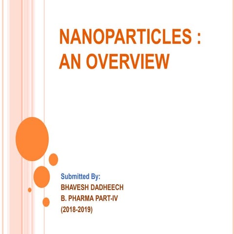 Nanoparticles ppt