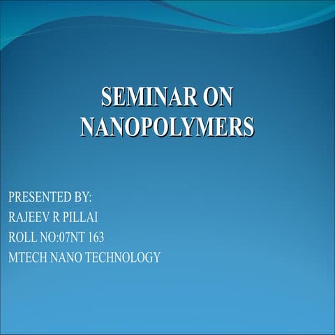 Nanopolymer