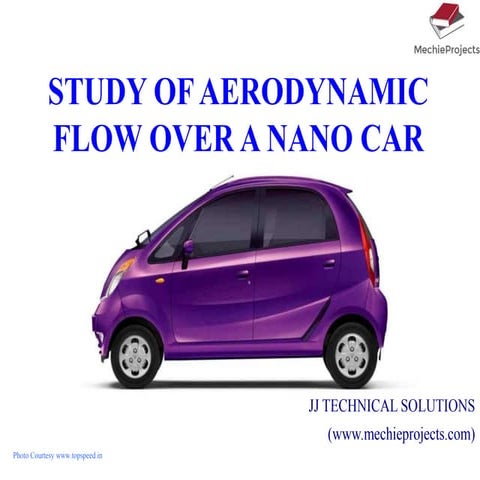 Drag Estimation of a Car: Major Project