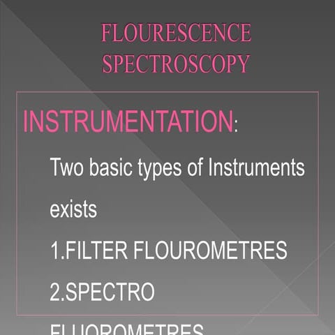Flouresence Spectroscopy