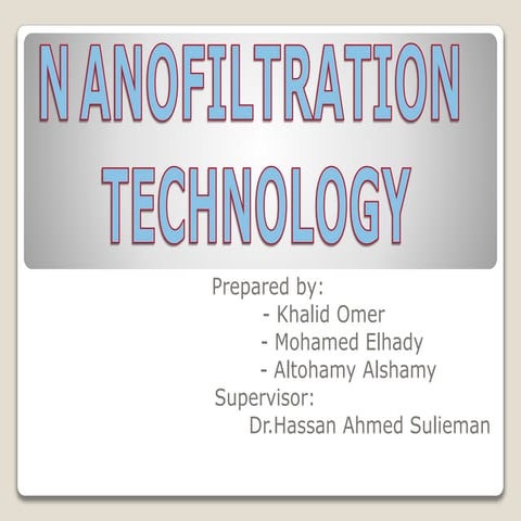 Nanofiltration 
