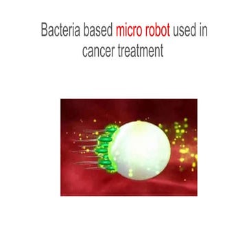 Nanorobots used in cancer treatment | PPTX